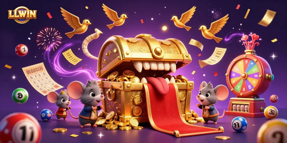 Engage with LLWIN's thrilling lottery experience featuring colorful balls and exciting prizes.