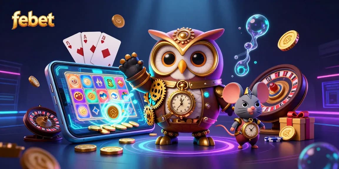 Play exciting games at febet while enjoying vibrant visuals and rich casino elements.