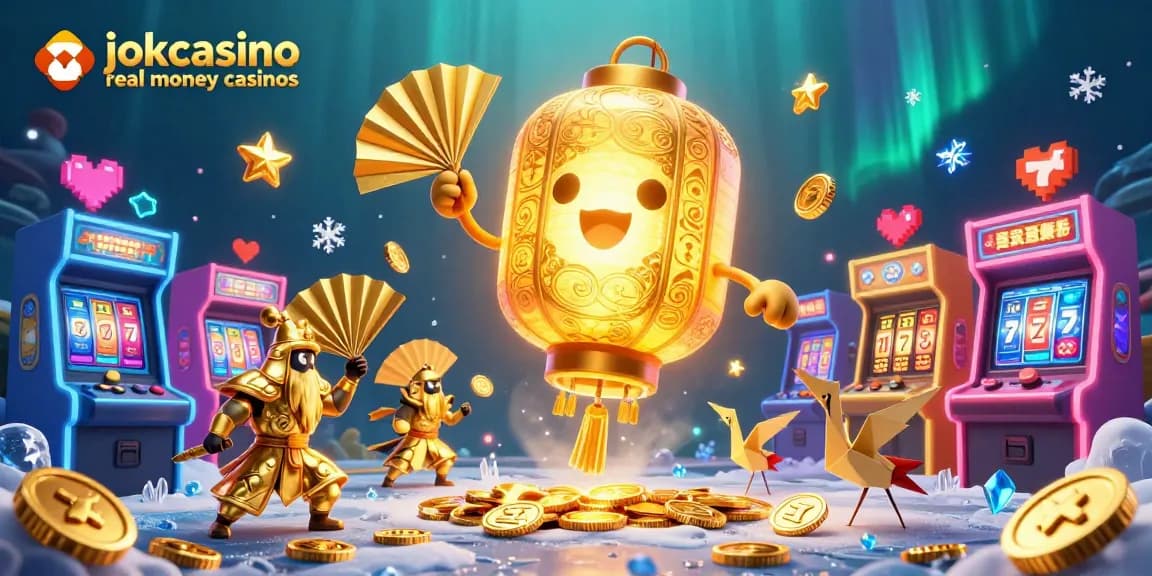 Experience the excitement of jokacasino real money casinos with vibrant characters and casino elements.
