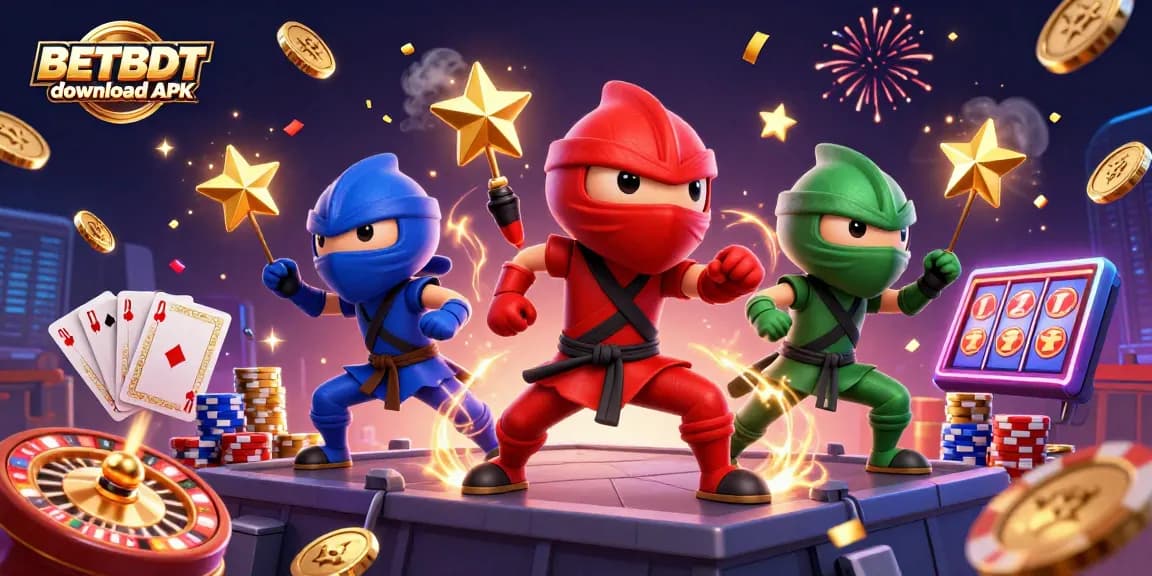 Experience a thrilling gaming session with BETBDT download APK alongside ninja chameleons in action.