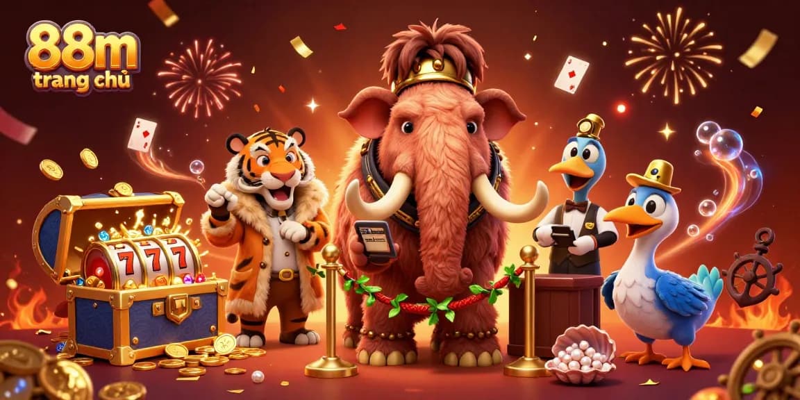 Experience excitement on 88m trang chủ with a bouncer, VIP guest, and doorman in a lively casino