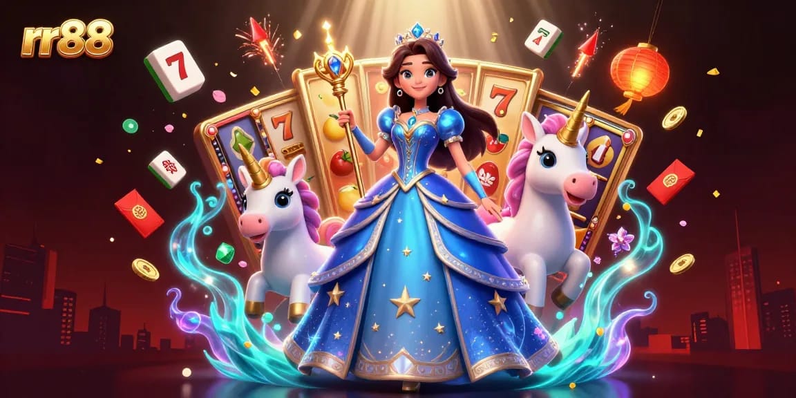 Spin to win at rr88 with exciting games and dazzling visuals in this vibrant fantasy scene.