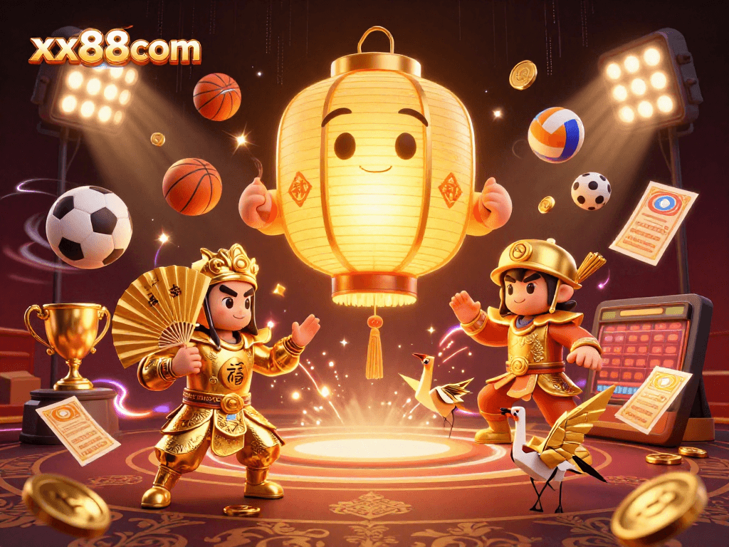Experience the magic of gaming with xx88com as the golden lantern spirit guides your winning journey in a vibrant casino.