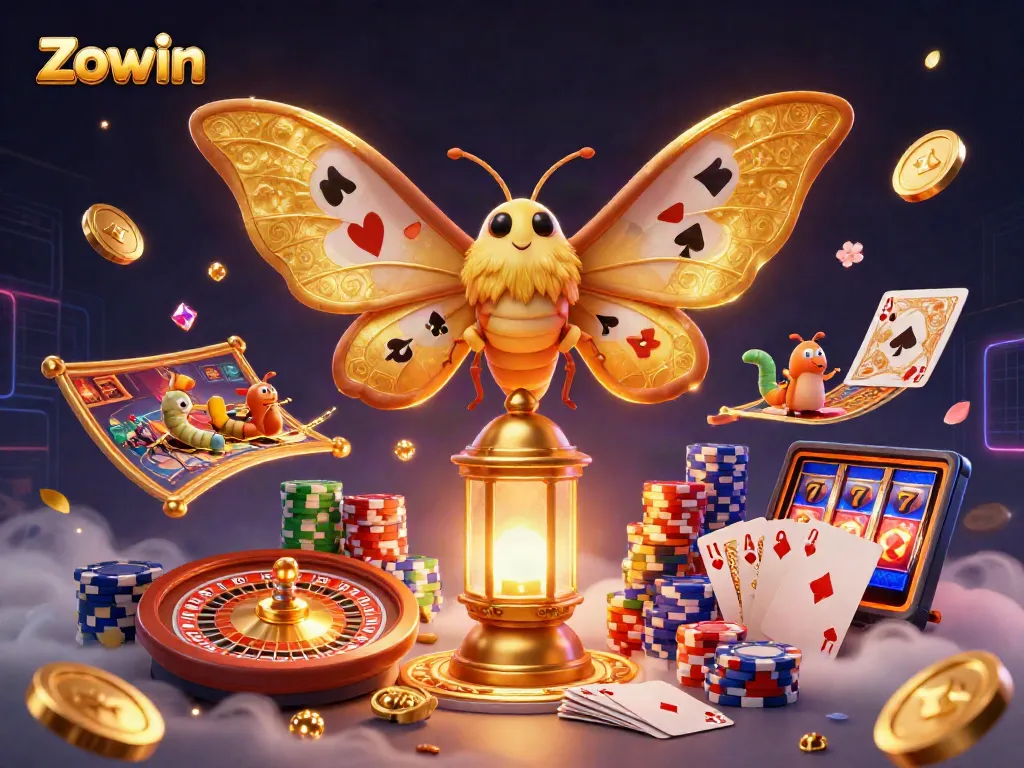 Experience winning thrills at Zowin with vibrant casino scenes and exciting game elements.