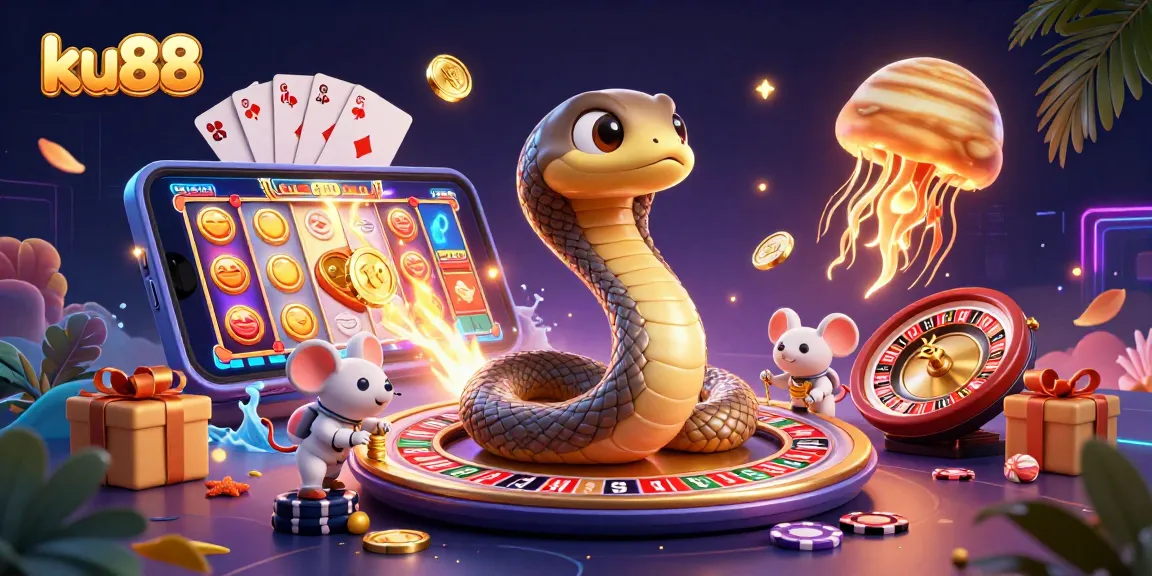 ku88 showcases an exciting roulette scene with cosmic characters and vibrant gaming action