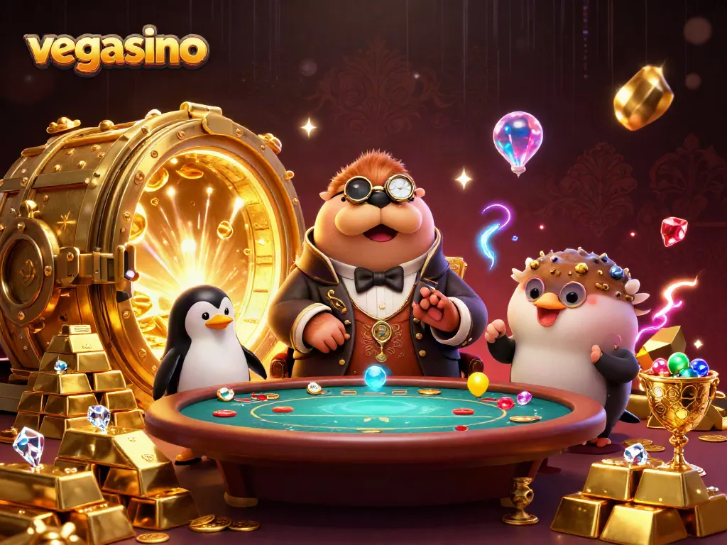 Experience exciting gaming at vegasino with our unique underwater casino scene.