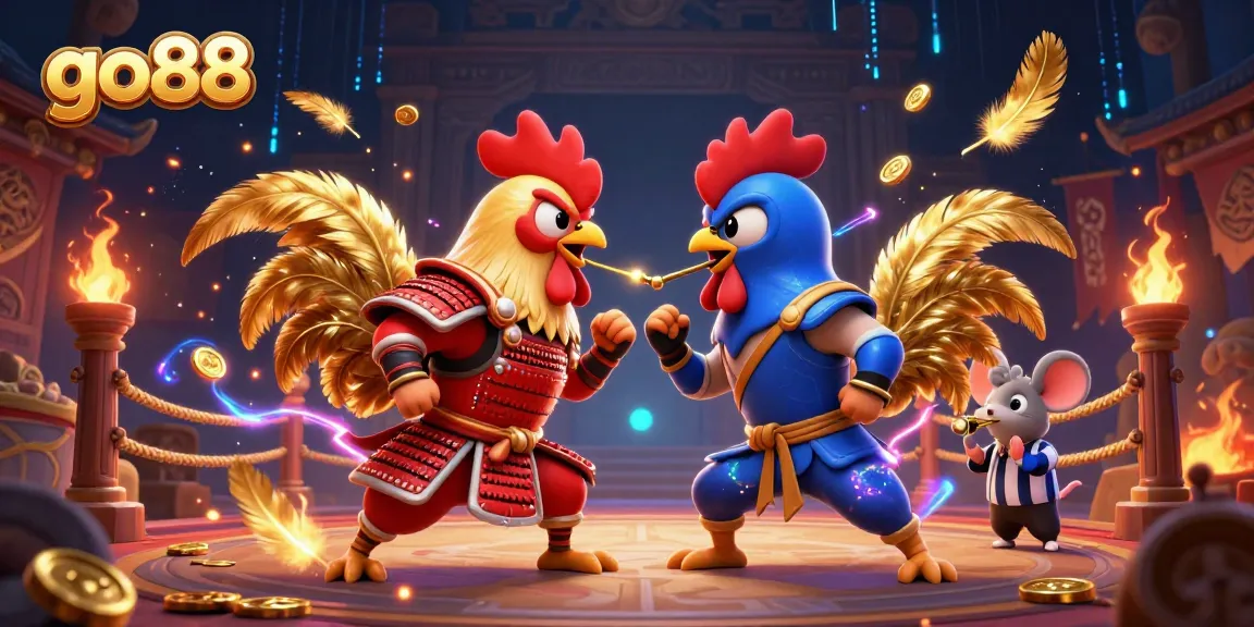 Engage in thrilling action at go88 with dynamic fighting roosters and gold coin rewards.
