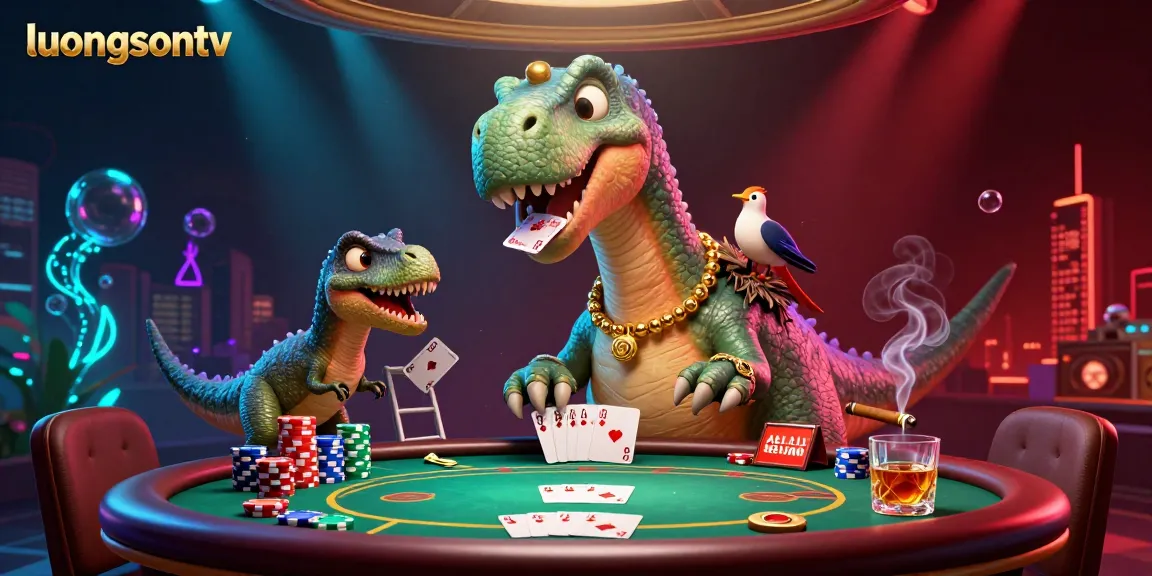 Experience high-energy gambling action with luongsontv featuring vibrant poker scenes and unique characters.