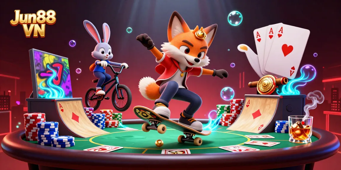 Experience thrilling gameplay at Jun88 VN with vibrant casino action and engaging characters.
