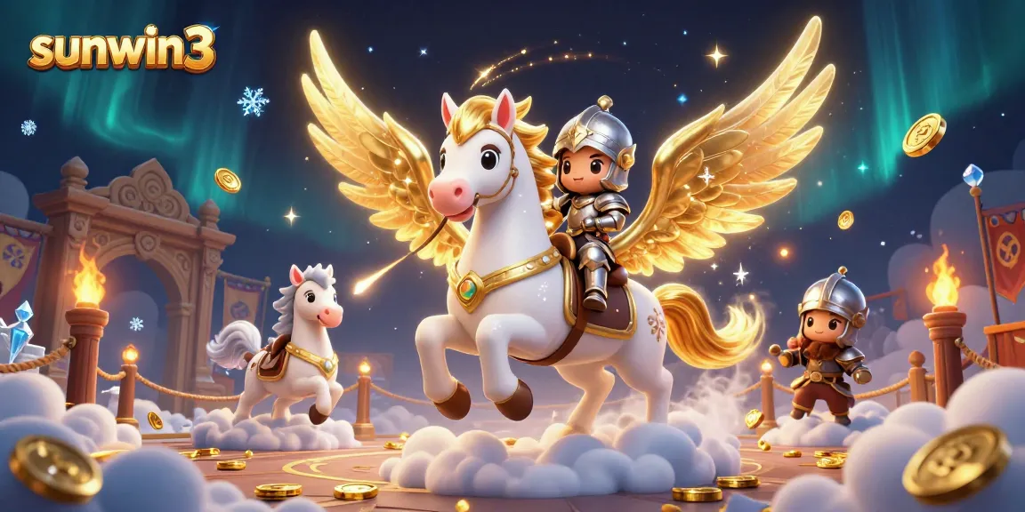 Experience the charm of sunwin3 in an enchanting celestial betting scene with unique characters and elements.