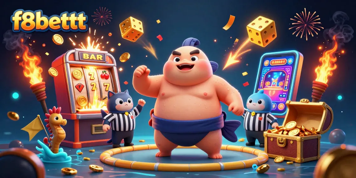 Experience thrilling f8bettt gameplay with a vibrant underwater casino scene featuring a puffed fugu and lucky symbols.