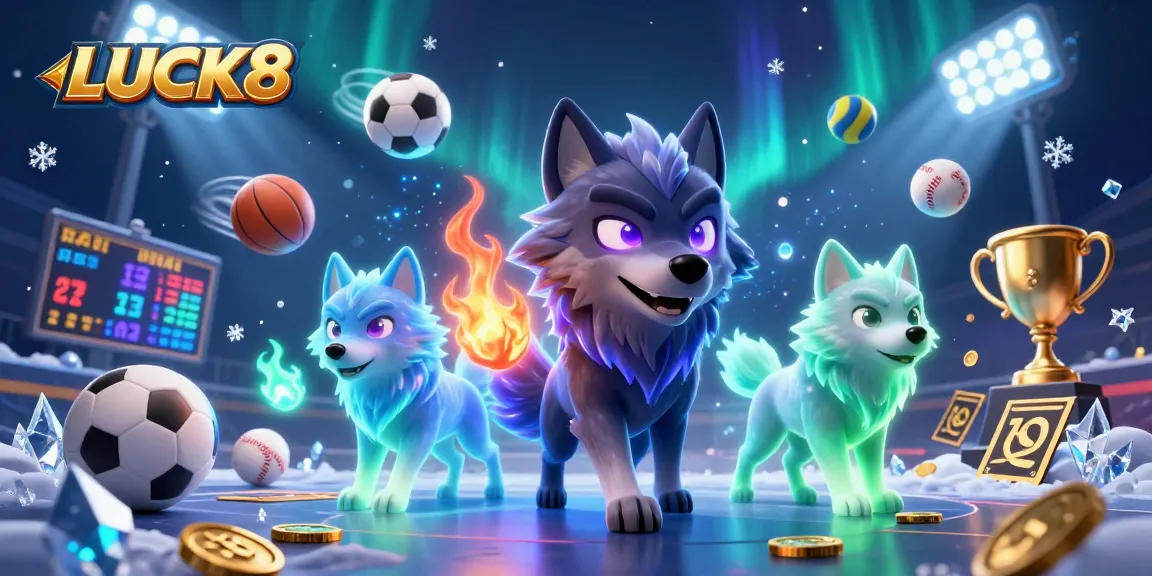 Experience thrilling gameplay at LUCK8 with vibrant sports and casino elements, showcasing dynamic action and energy.