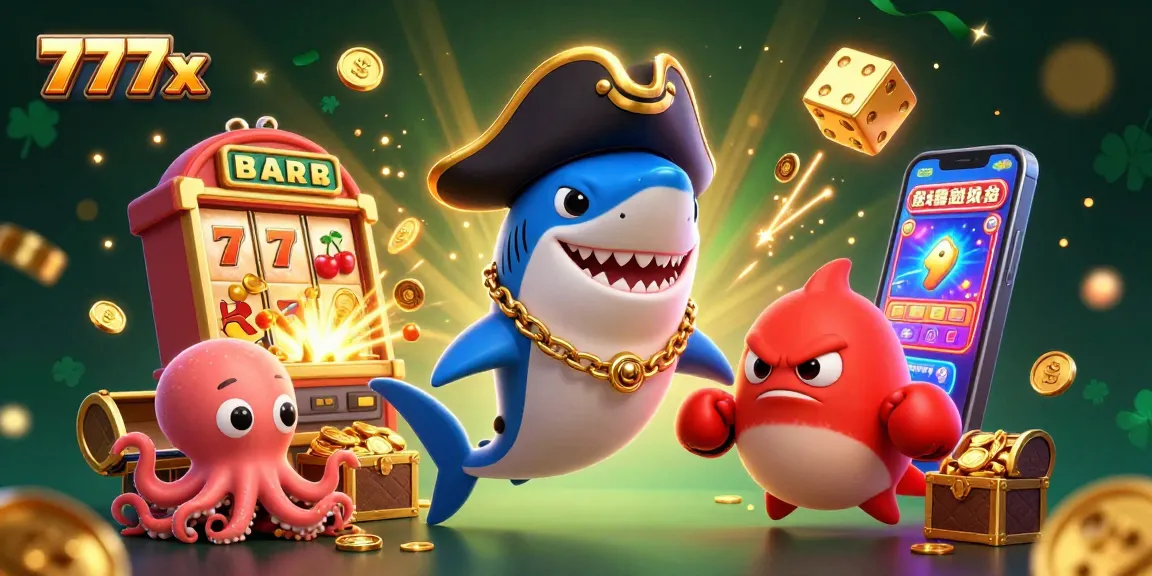 Experience winning thrills with 777x in an exciting slot machine adventure illustrated in brilliant detail.