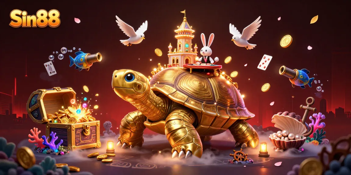 Engage with Sin88's thrilling casino experience, featuring a vibrant tortoise casino and exciting gaming action.